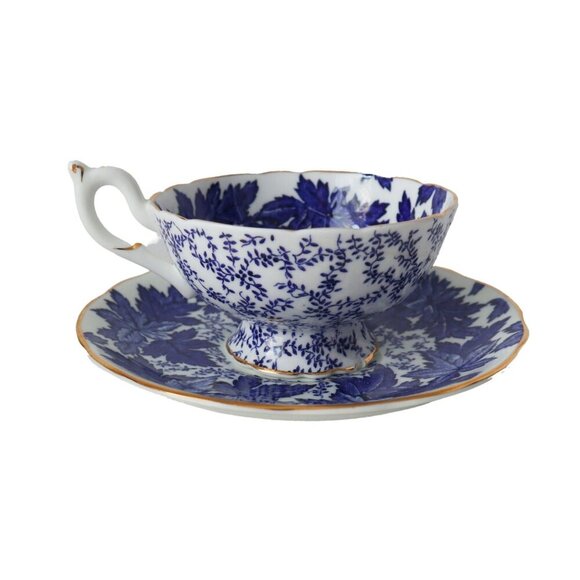 Vintage Coalport Blue Ivy Tea Cup, Bone China, Made in England - Picture 2 of 6